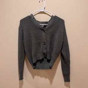 Dark green sweater. Super cute!